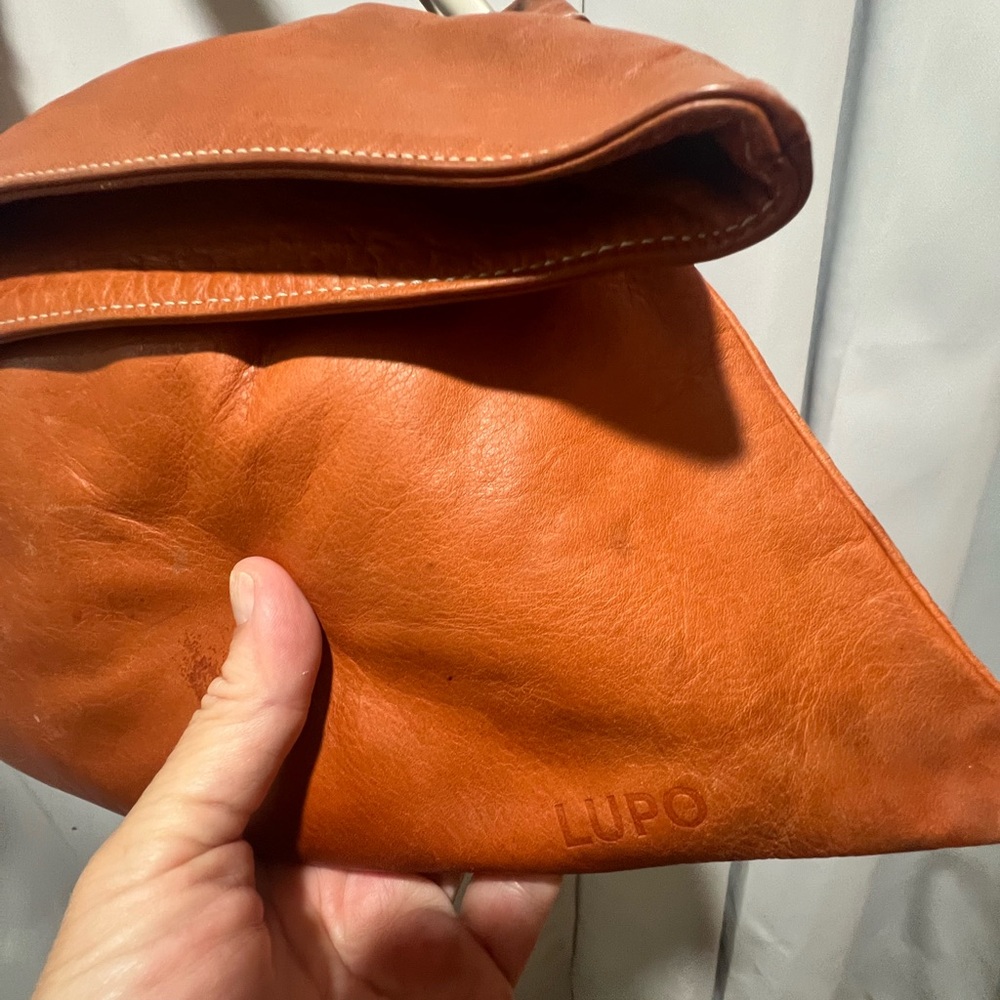 Chic Brown Leather Lupo Barcelona Hobo Bag - Picture 11 of 16
